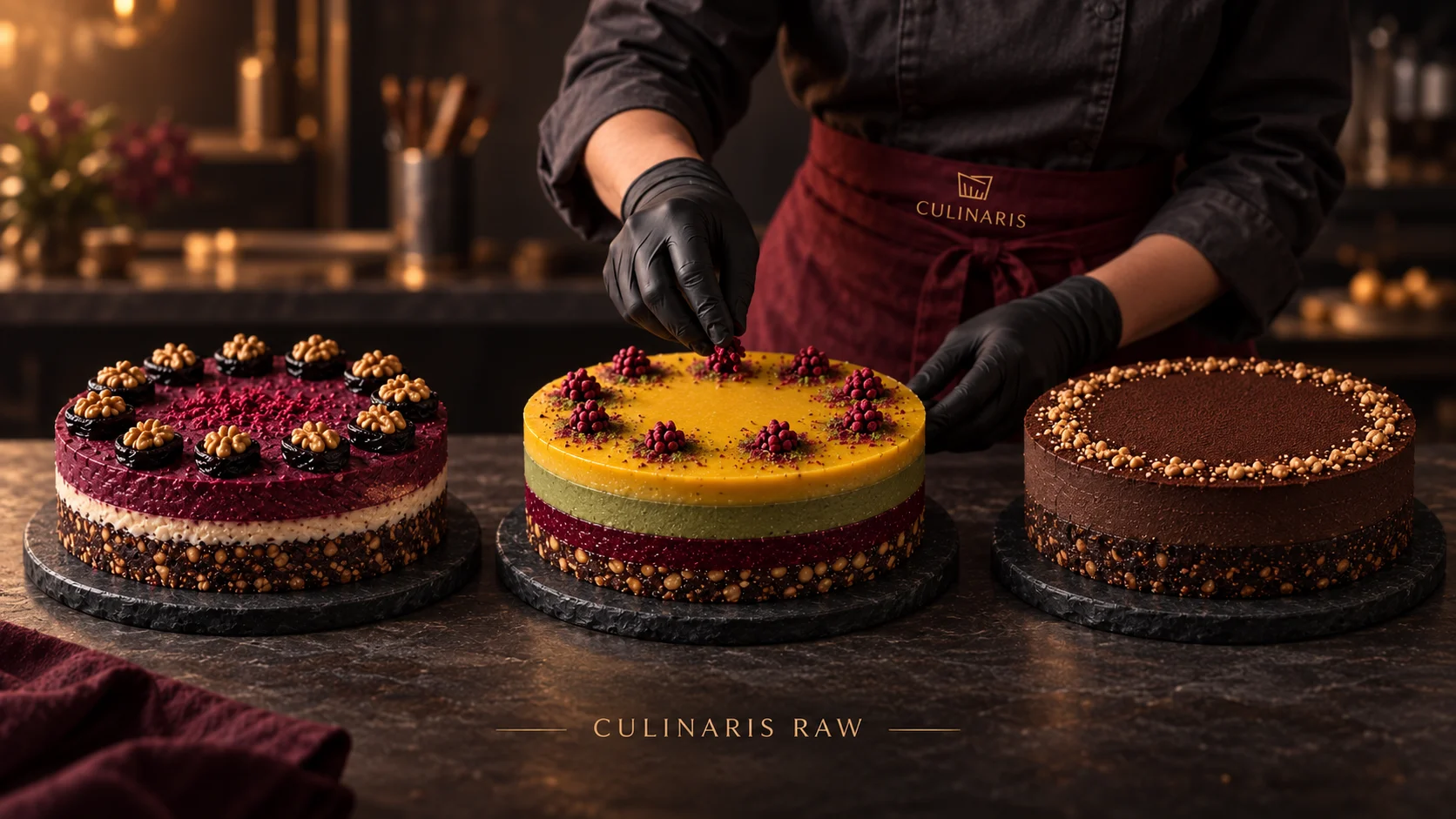 Tri torte iz CULINARIS RAW kolekcije